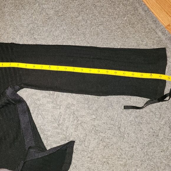 SMARTWOOL Womens Black Shadow Pine V-Neck Rib/Ribbed Sweater Size XL Cozy Warm - Picture 10 of 11